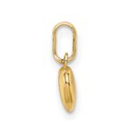 14K Polished 3-D Puffed Heart Charm - Image 2