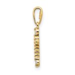 14k CZ Children's Cross Pendant - Image 2