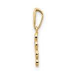14k CZ Children's Cross Pendant - Image 2