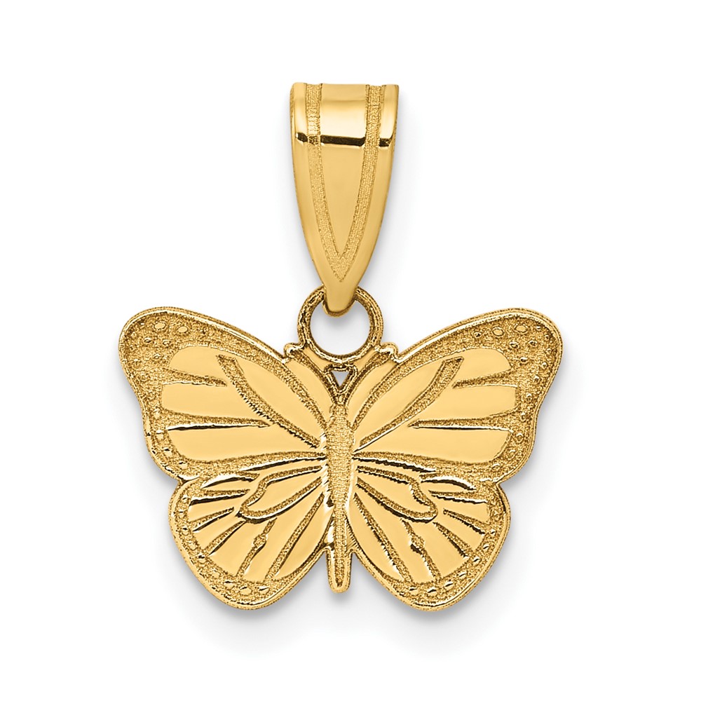 YC1183.jpg 14k Laser Cut Butterfly Charm - Image 1