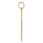 14k Laser Cut Jesus Face Cross Charm - Image 2