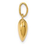 14K Polished 3-D Puffed Heart Charm - Image 2