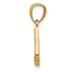 14k Gold Polished Music Note Pendant - Image 2
