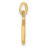 14k Childrens CZ Horseshoe Pendant - Image 2