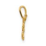 14k Polished CZ Butterfly Pendant - Image 2