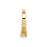 14K 3-D November Ring with Yellow CZ Charm - Image 4