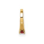 14K 3-D January Ring with Red CZ Charm - Image 4