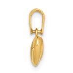 14k Satin and Polished 3D Puffed Heart Pendant - Image 2