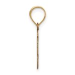 14k Polished Script Letter I Initial Pendant - Image 2
