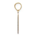 14k Polished Script Letter J Initial Pendant - Image 2