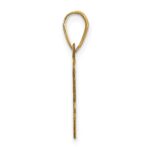 14k Polished Letter B Initial Pendant - Image 2
