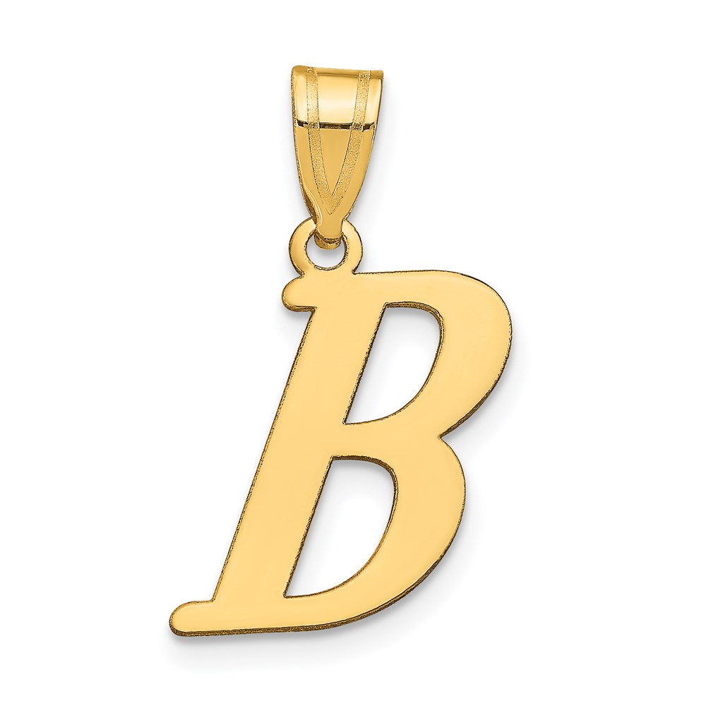 YC1440B.jpg 14k Polished Letter B Initial Pendant - Image 1