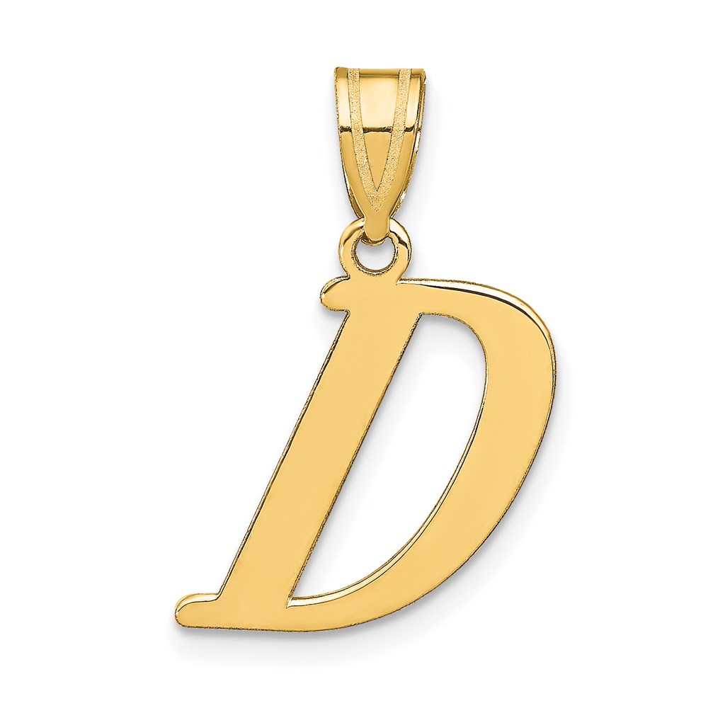 YC1440D.jpg 14k Polished Letter D Initial Pendant - Image 1
