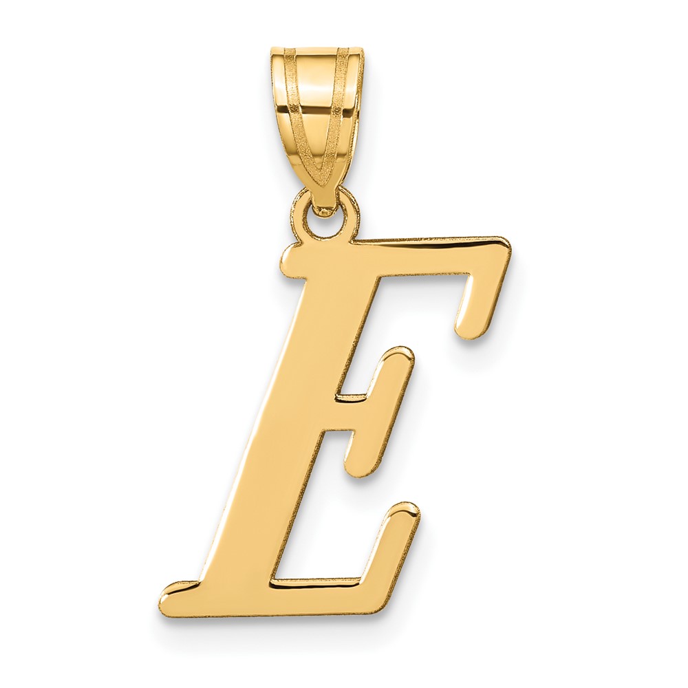 YC1440E.jpg 14k Polished Letter E Initial Pendant - Image 1