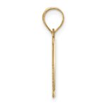 14k Polished Letter M Initial Pendant - Image 2