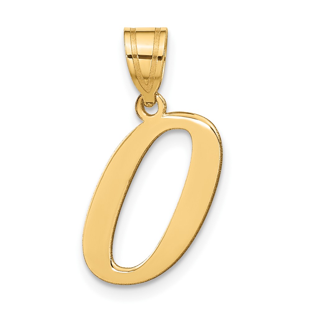 YC1440O.jpg 14k Polished Letter O Initial Pendant - Image 1