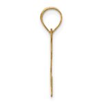 14k Polished Letter S Initial Pendant - Image 2