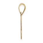14k Polished Bubble Letter B Initial Pendant - Image 2