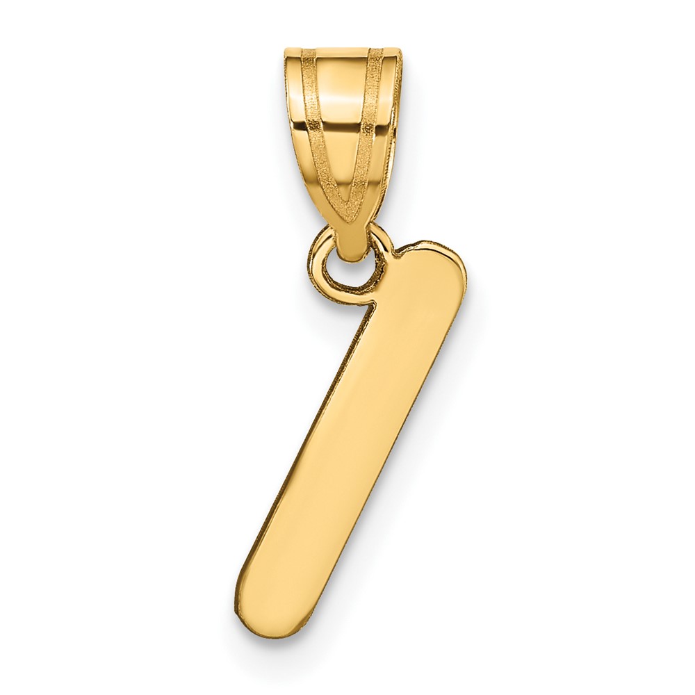 YC1441I.jpg 14k Polished Bubble Letter I Initial Pendant - Image 1
