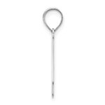 14kw Polished Bubble Letter K Initial Pendant - Image 2