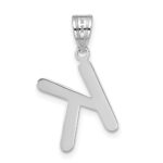 14kw Polished Bubble Letter K Initial Pendant - Image 3