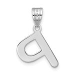 14kw Polished Bubble Letter P Initial Pendant - Image 3