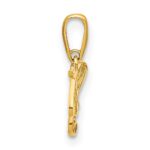 14K Polished Music Notes and Treble Clef Pendant - Image 2