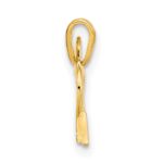 14K Polished Cut-out Heart with Arrow CZ Pendant - Image 2