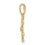 14k CZ Snowflake Pendant - Image 2