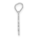 14K White Gold Graduation Cap 26 with Tassel Charm - Image 2