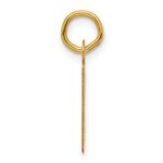 14k  Slanted Block Letter B Initial Charm - Image 2
