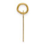 14K  Slanted Block Letter I Initial Charm - Image 2