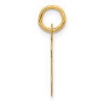 14K  Slanted Block Letter S Initial Charm - Image 2
