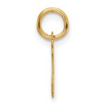 14K Small Script Letter J Initial Charm - Image 2