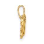 14k Polished CZ Butterfly Pendant - Image 2
