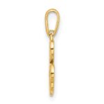 14k Polished Three Leaf Clover Pendant - Image 2