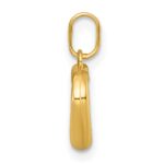 14k Polished Open Heart Charm Pendant - Image 2