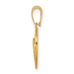 14K Polished Double Heart Pendant - Image 2