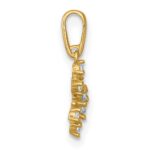 14k Polished CZ Snowflake Charm / Pendant - Image 2