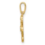 14k Polished CZ Seahorse Charm / Pendant - Image 2