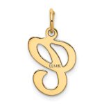 14KY Script Letter C Initial Charm - Image 3