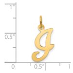 14KY Script Letter I Initial Charm - Image 4