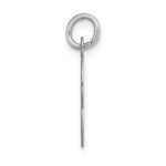 14KW White Gold Script Letter C Initial Charm - Image 2