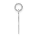 14KW White Gold Script Letter G Initial Charm - Image 2