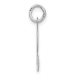 14KW White Gold Script Letter L Initial Charm - Image 2