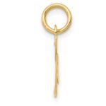 14K Small Fancy Script Letter G Initial Charm - Image 2