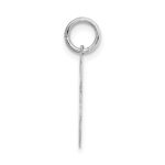 14k White Gold Small Fancy Script Letter J Initial Charm - Image 2