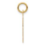 14K Medium Fancy Script Letter R Initial Charm - Image 2
