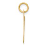 14k Large Fancy Script Letter D Initial Charm - Image 2