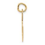 14k Large Fancy Script Letter E Initial Charm - Image 2